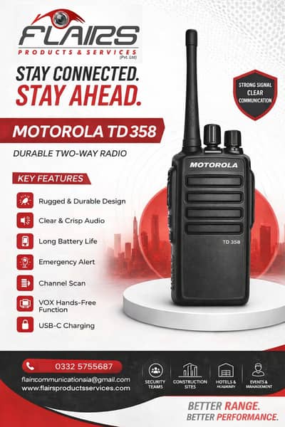 Motorola TD-358 Two-Way Radio