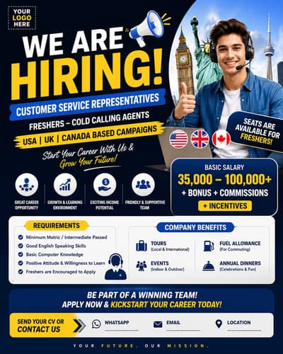 Customer Service Representatives Urgent Hiring | Limited Vacancies |