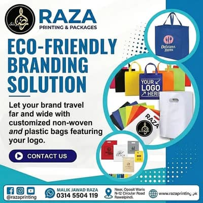 Custom Non-Woven, Plastic Bag Printing, Shopping Bags Printing servic