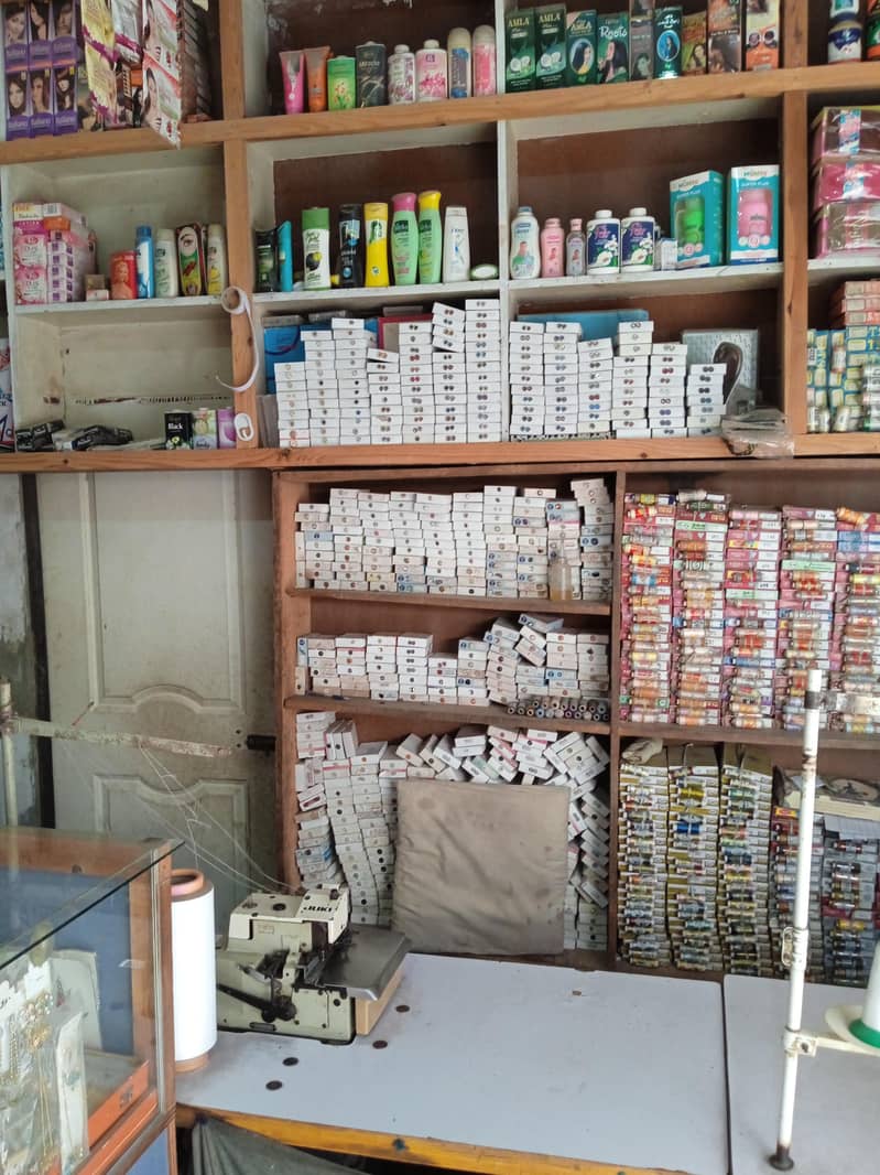 جنرل سٹور کااج اوورلاک پیکو سٹور مکمل سیٹ 7