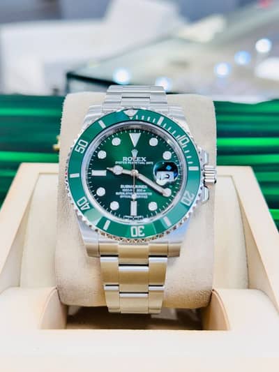 Rolex Submariner Green Dial Hulk Style Automatic Watch