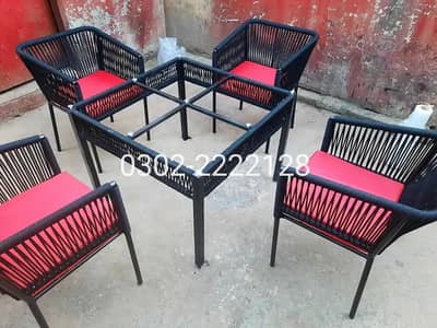 Lawn chair - Outdoor Rope Chair - Rattan chair - PVC Patio Chair