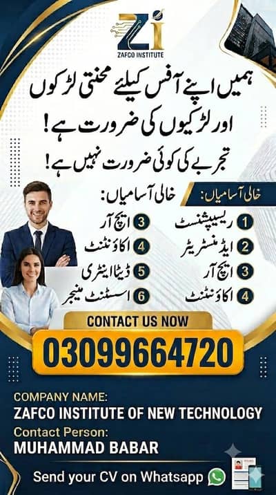 Staff required for office management