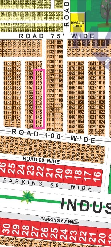 1 Kanal Plot For Sale Direct Access From 100'Feet Road Near Park Masjid