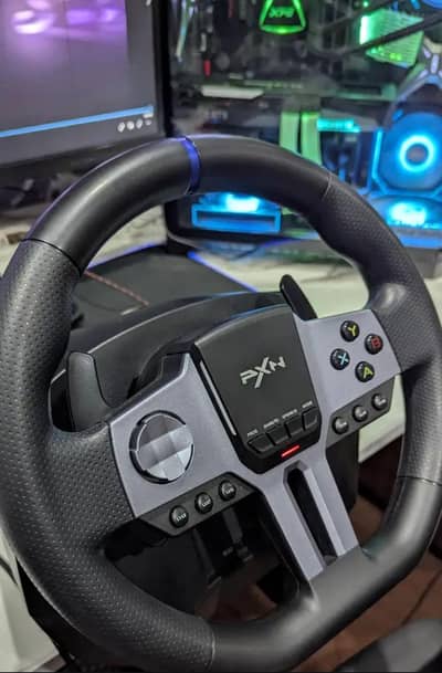 PXN V9 Gen 2 Racing Steering Wheel,Gear Shifter,Pedals | PC, XBOX, PS