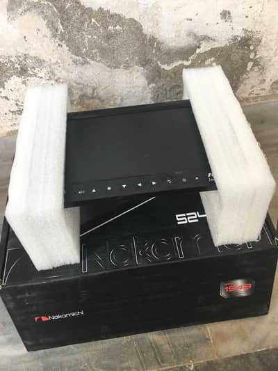Cars led monitor full HD 12v with stand + complete wiring