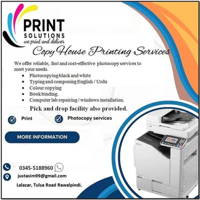 Printing service available
