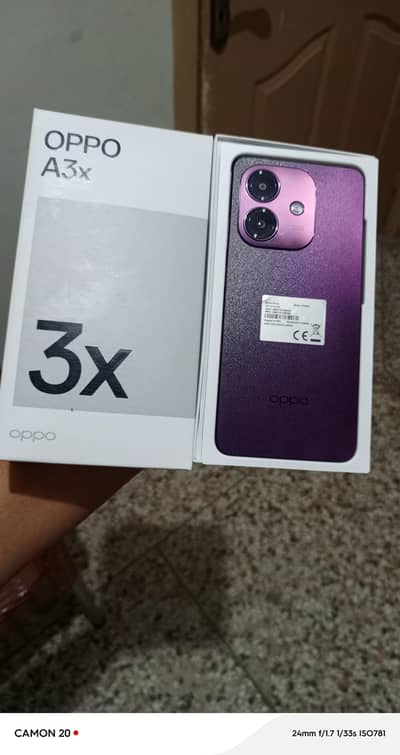 oppo a3x lush condition with full box( 03195253560)