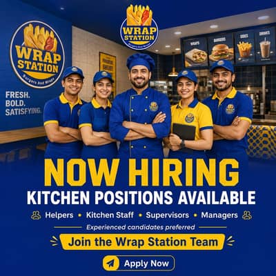 Restaurant Kitchen Staff Required
