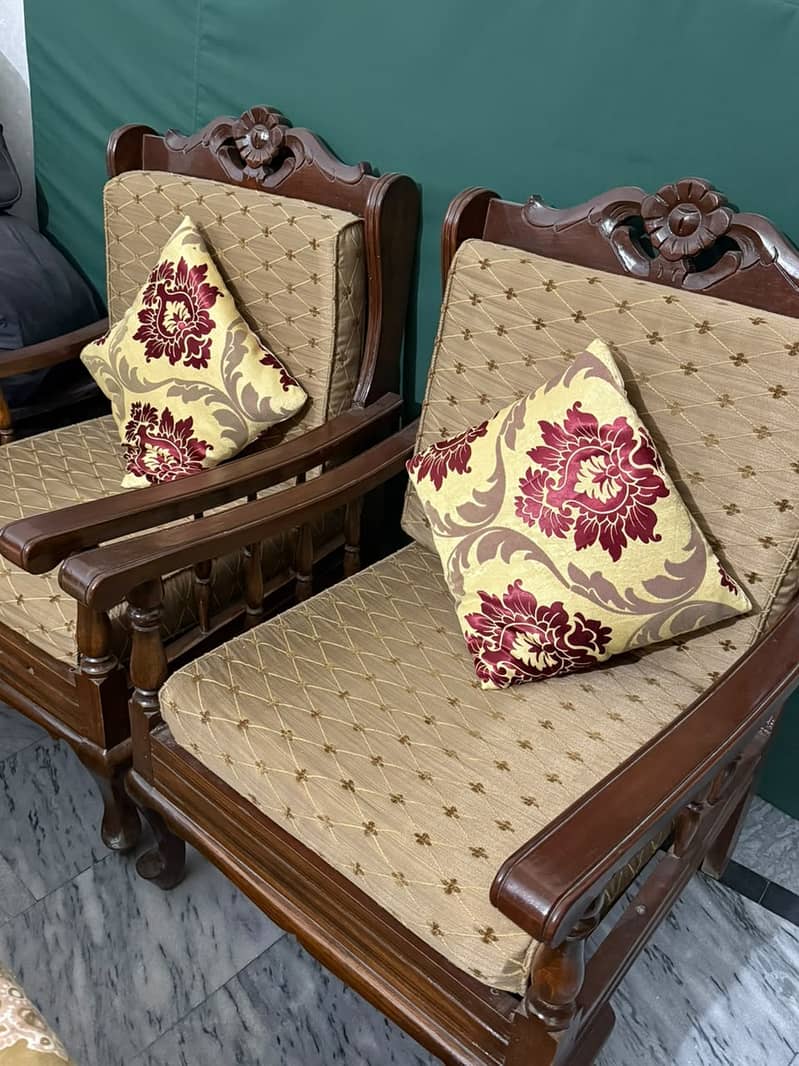 Solid Wooden Sofa 3+1+1 0