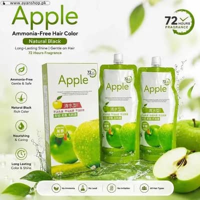 Apple Hair Color 96 Natural Black And Brown Shades 500x2ml