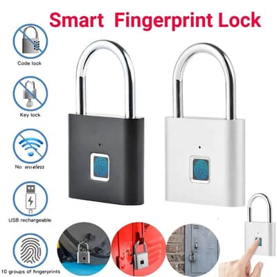 Fingerprint door padlock