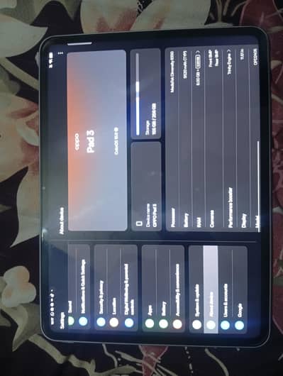 Oppo pad 3 8/256 GB 10/10 condition pubg 90fps