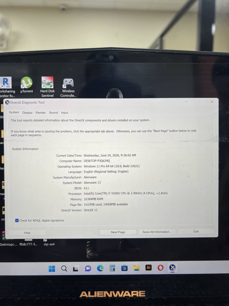 Alienware 13 Touch Display 1