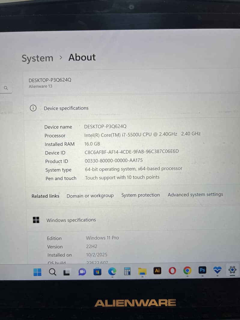 Alienware 13 Touch Display 3