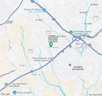 1 Kanal ( 60*90 ) Ground Portion Available For Rent G-15 Islamabad.