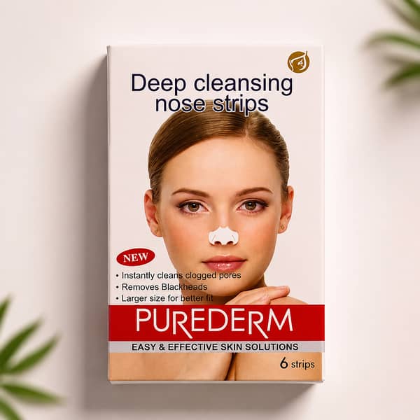 Deep Cleansing Nose Strips – 6Pcs for Blackhead Removal and Oil Control