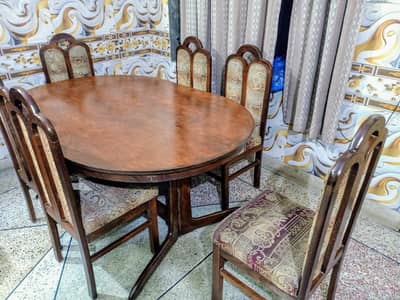 Tali Wood Dining Table – 6 Seater