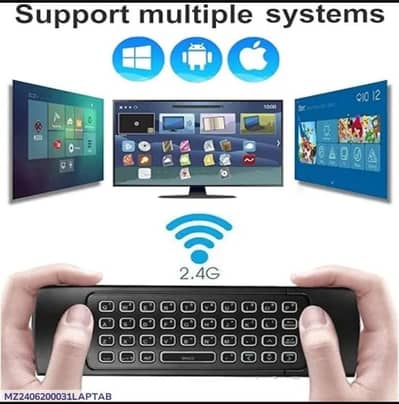 Smart TV Controller Black 12" Sixaxis Sensing