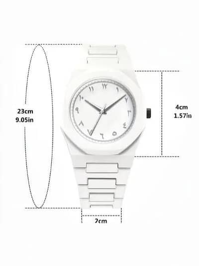 Carbon Fiber Arabic Aura Watch