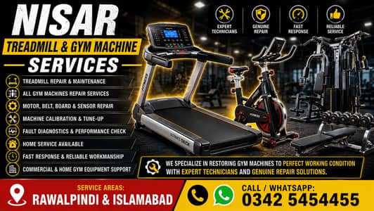 Professional Gym Machine Repair Technician Rawalpindi