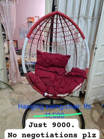 Hanging Swing Chair (Jhula) with Stand – Excellent Condition