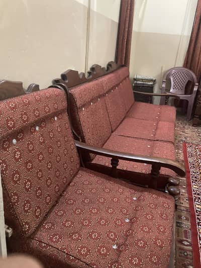 2 Single bed With full sofa set fir sell