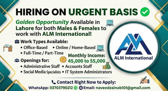 Full time /Part time /home base /Office work