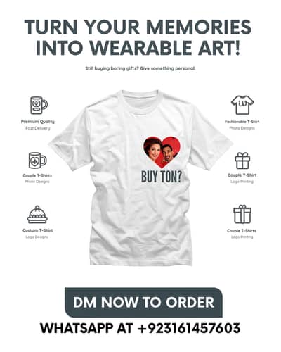 Custom Printed T-Shirts | Photo Printing | Personalized Gifts