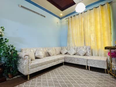 L shape sofa set