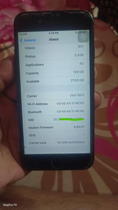 iPhone 7 128gb non PTA