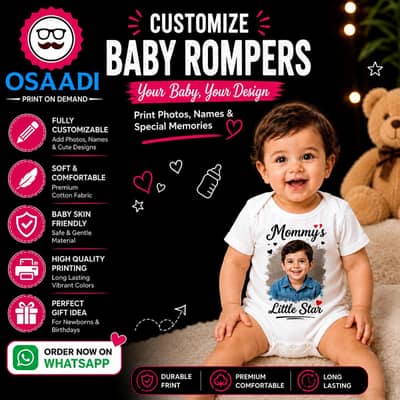 customize baby rompers