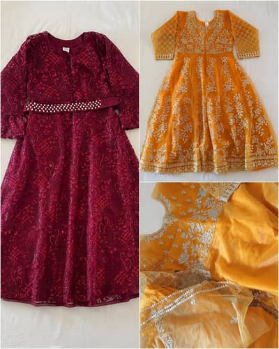 Beautiful Girls Fancy 3-Piece Frocks