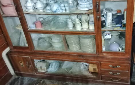 Beautiful Wooden Crockery Showcase