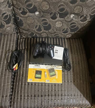 PLAYSTATION 2 WITH MODDED MEMORY CARDS AND USB WITHIMPORTEDCONTROLLER