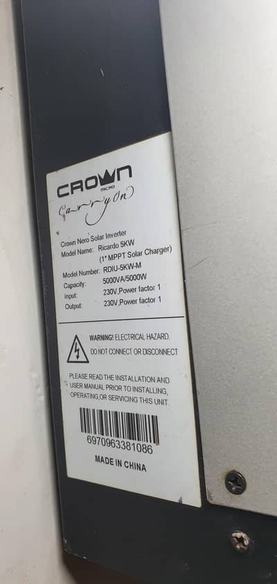 5 K. V inverter for sale