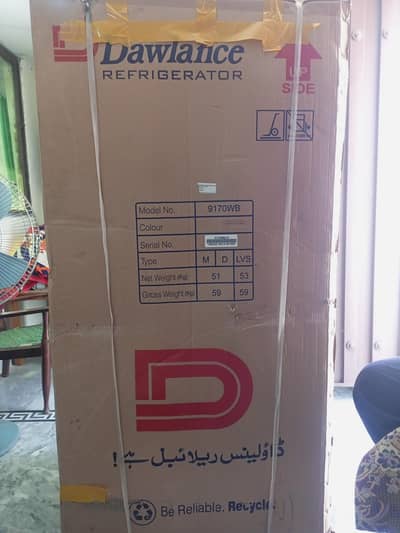 Dawlance Refrigerator Model No : 9170 WB