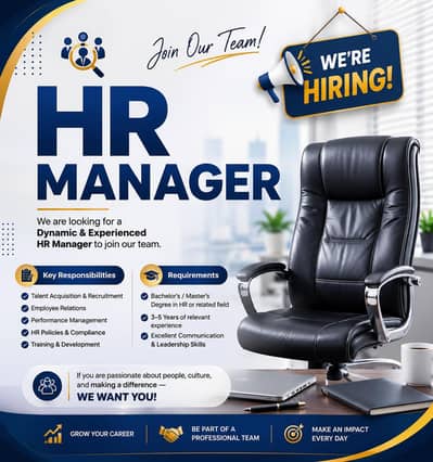 Female HR manager Required