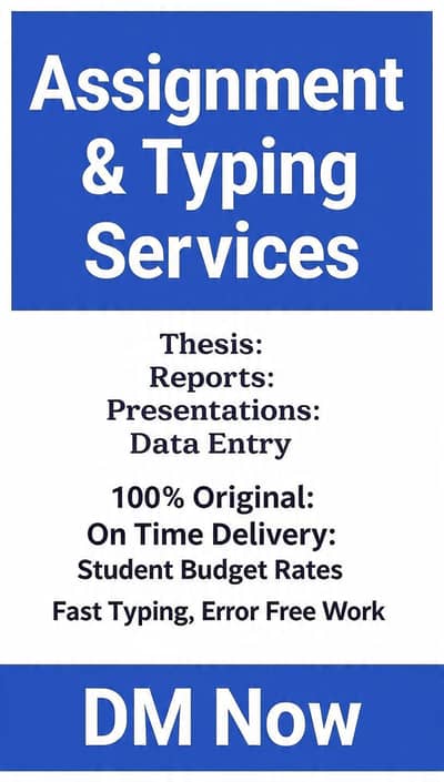 Assignment and typing services student assignment support
