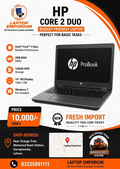 hp Laptops fresh import