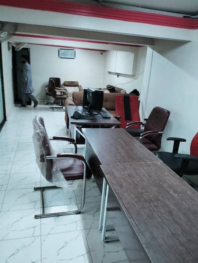 silent commercial one bed lounge ground floor porrtion for rent in johar