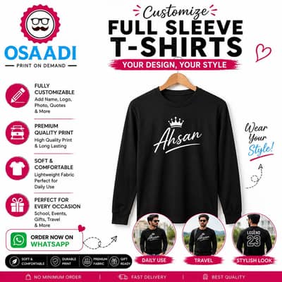 Custom Name T-Shirt | Your Name Printed on Shirt