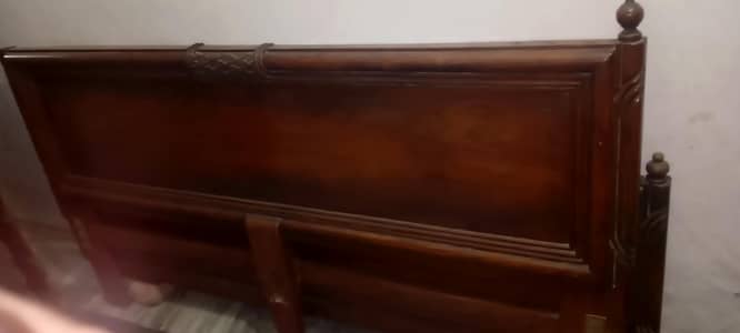 King side bed double bed pure wooden