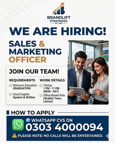 Sales and Marketing Officer