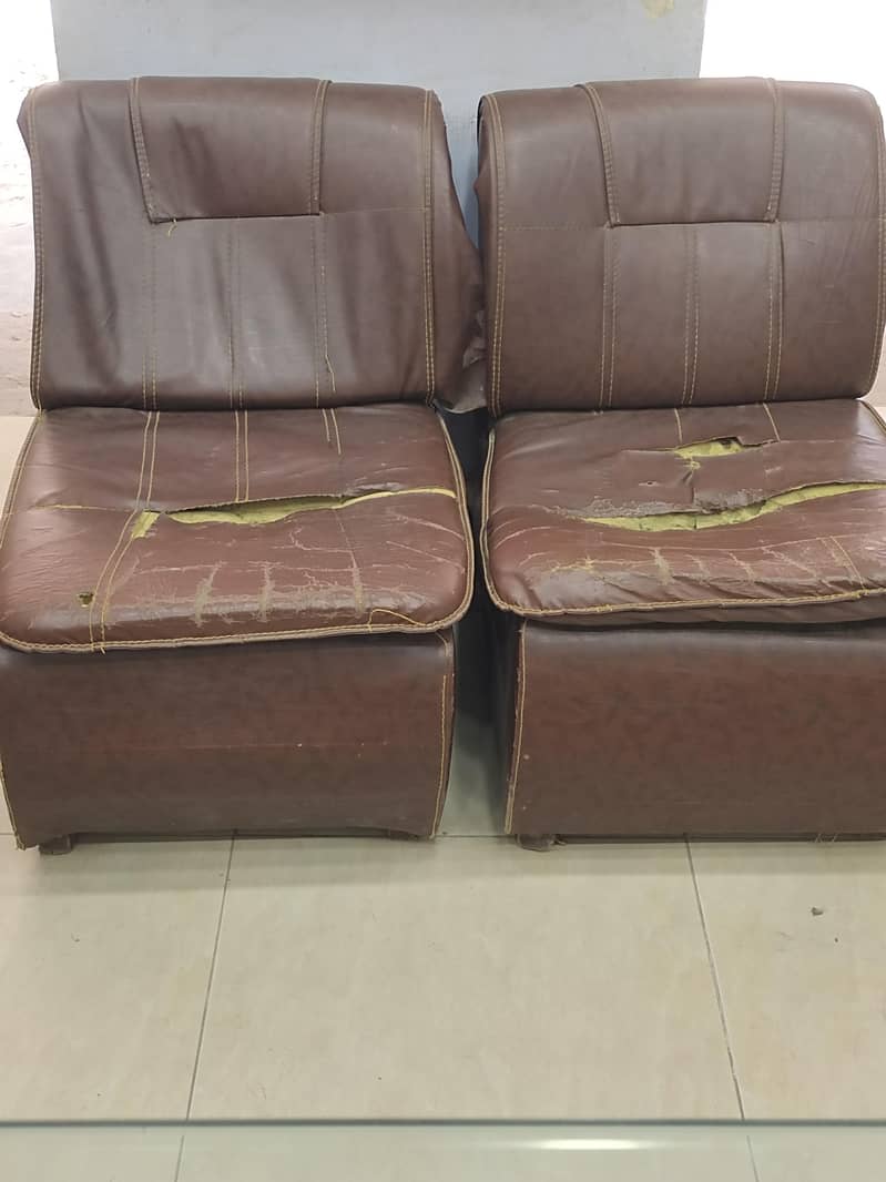 2 used sofas  available 0