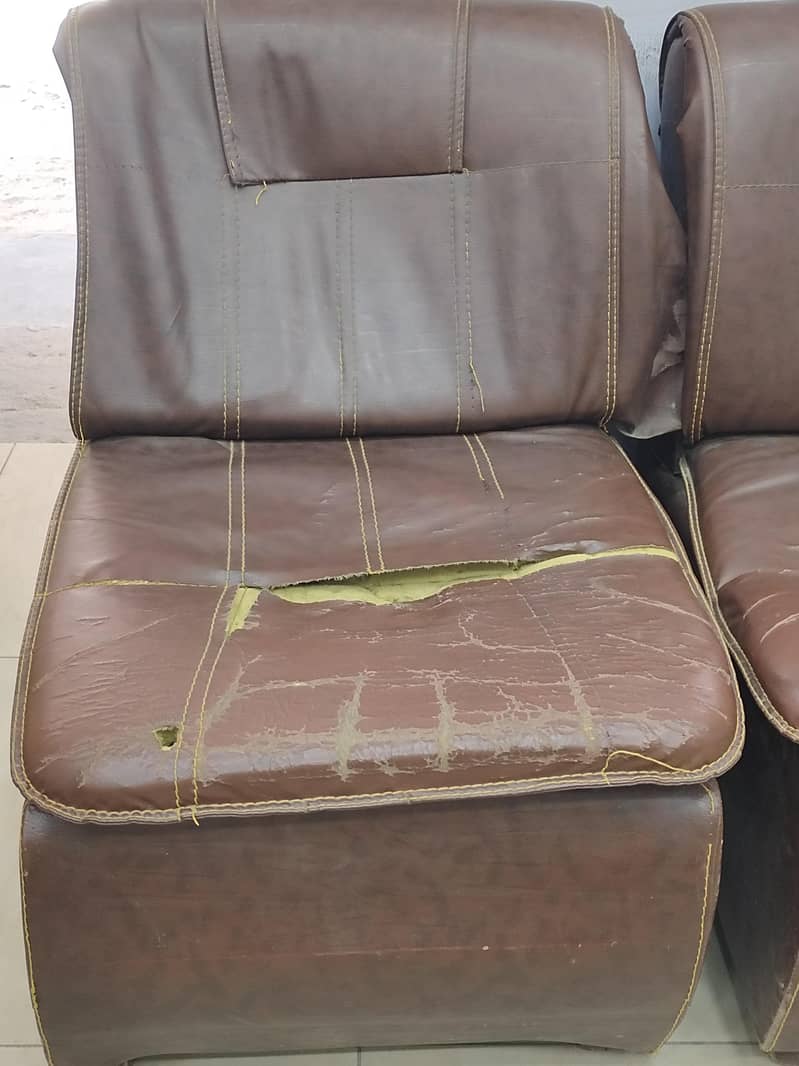 2 used sofas  available 1