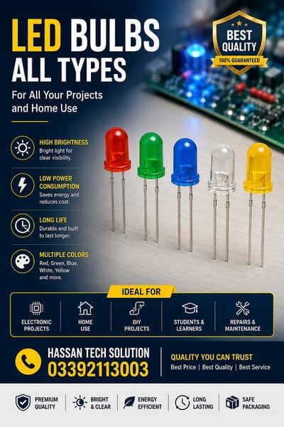 LED Bulbs All Colors Available – Premium Quality