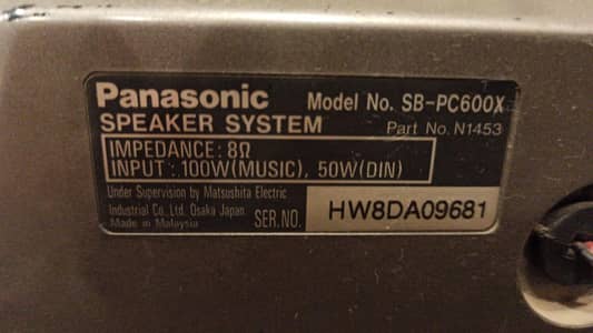 Panasonic Bluetooth speaker, 200watts
