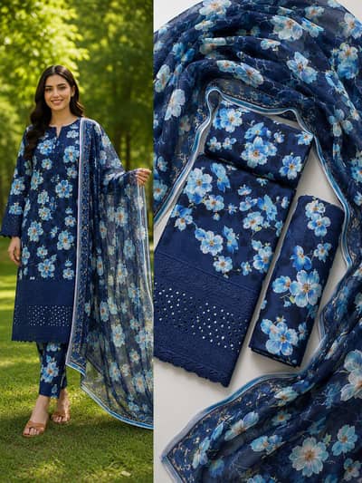 ​Premium Branded Lawn Suits 3-Piece - Cash on Delivery Available