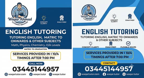 Seek for English and other subjects, evening classes with home tutor